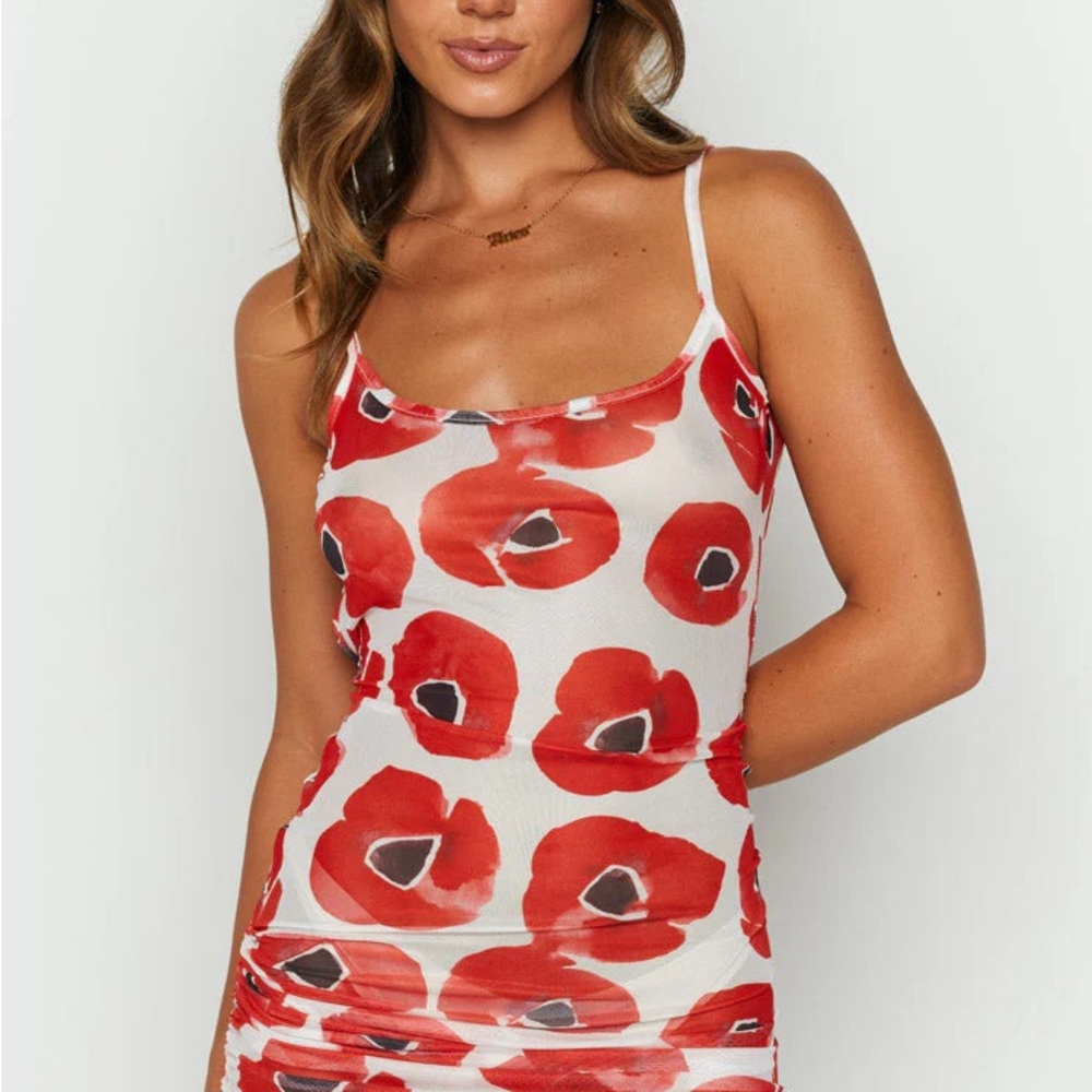 OMIGHTY Mesh Dress Flowers
